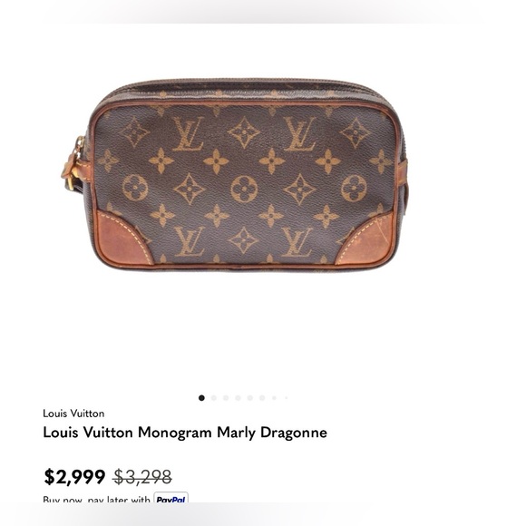 LOUIS VUITTON CLUTCH BAG 2WAYS ✅AUTHENTIC - Picture 2 of 12